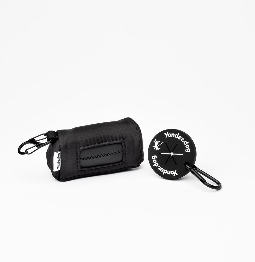 waterproof dog poop bag holder black