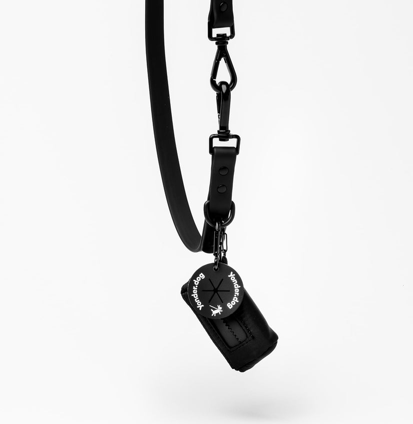 waterproof dog poop bag holder black