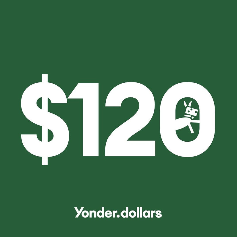 $120 yonder dog gift card