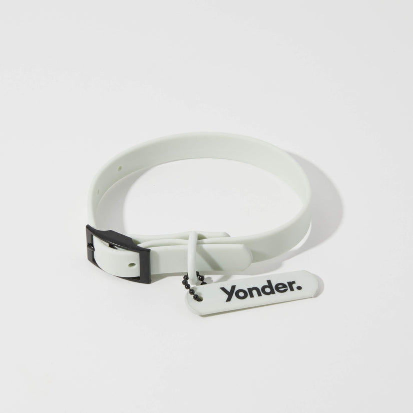 waterproof dog collar grey