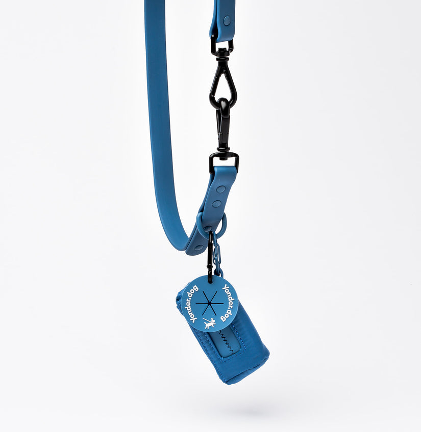 poop bag holder blue