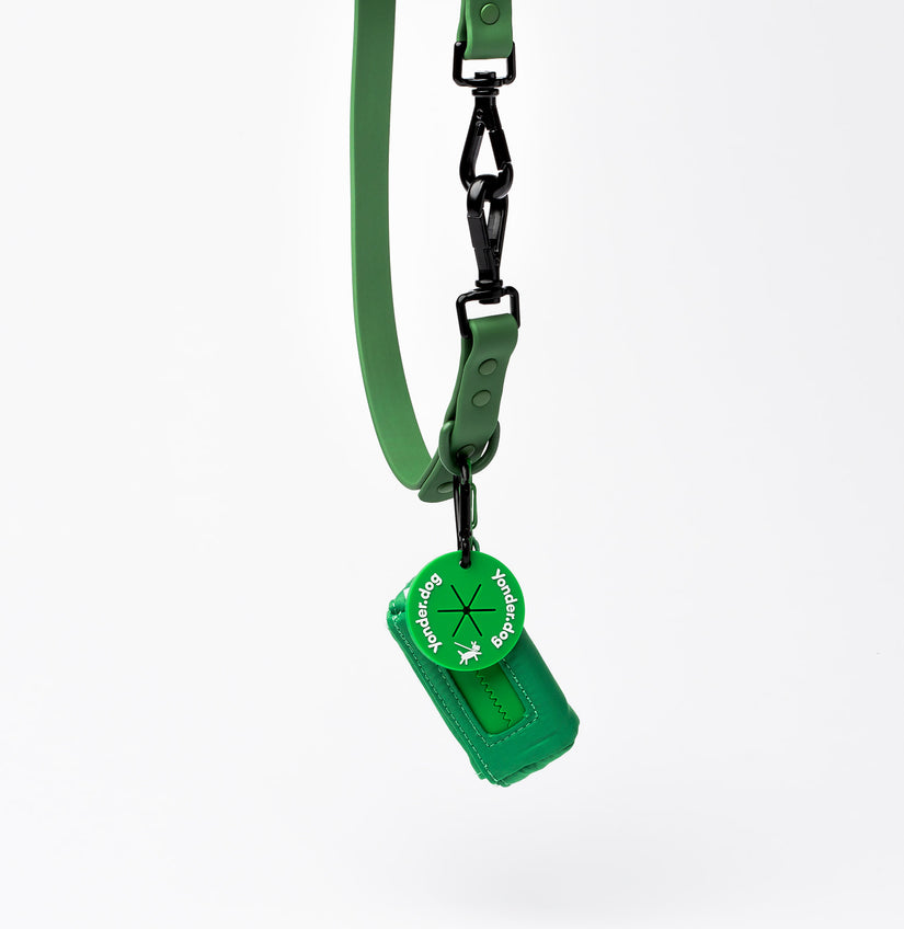 waterproof poop bag holder green