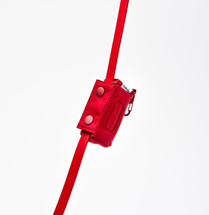 waterproof poop bag holder red