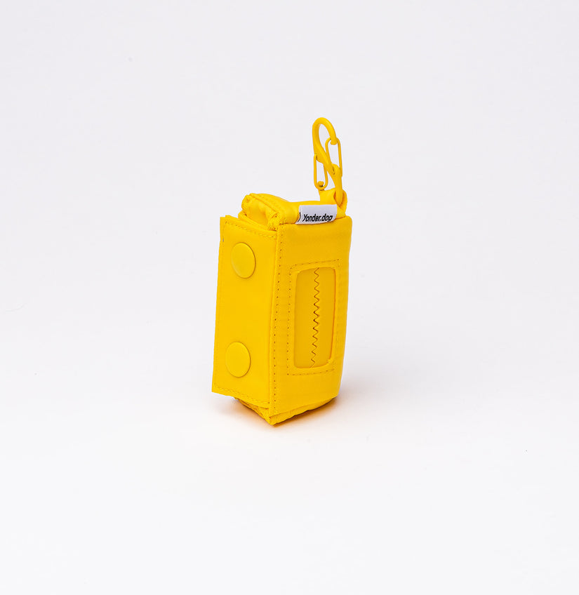 waterproof poop bag holder yellow